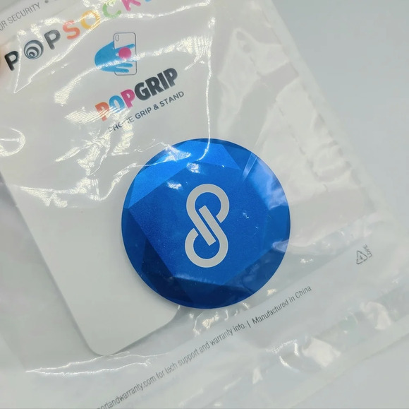 Poshmark Pop Socket Blue Jewel Beveled Jewel PopSocket Popgrip Birthday Swag - Picture 3 of 5